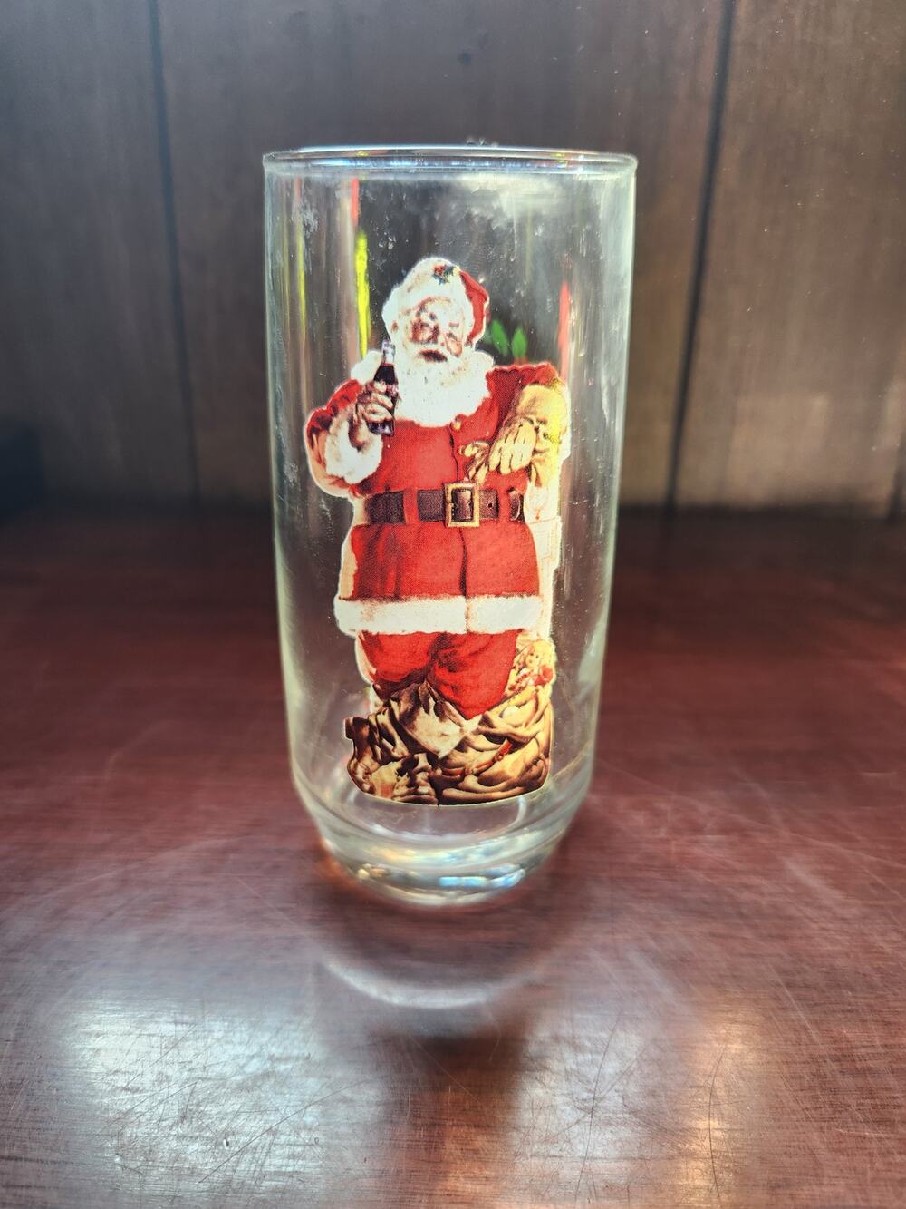 1946 Coca-Cola Santa Claus Glass Haddon Sundblom Two of Three Series II 93761